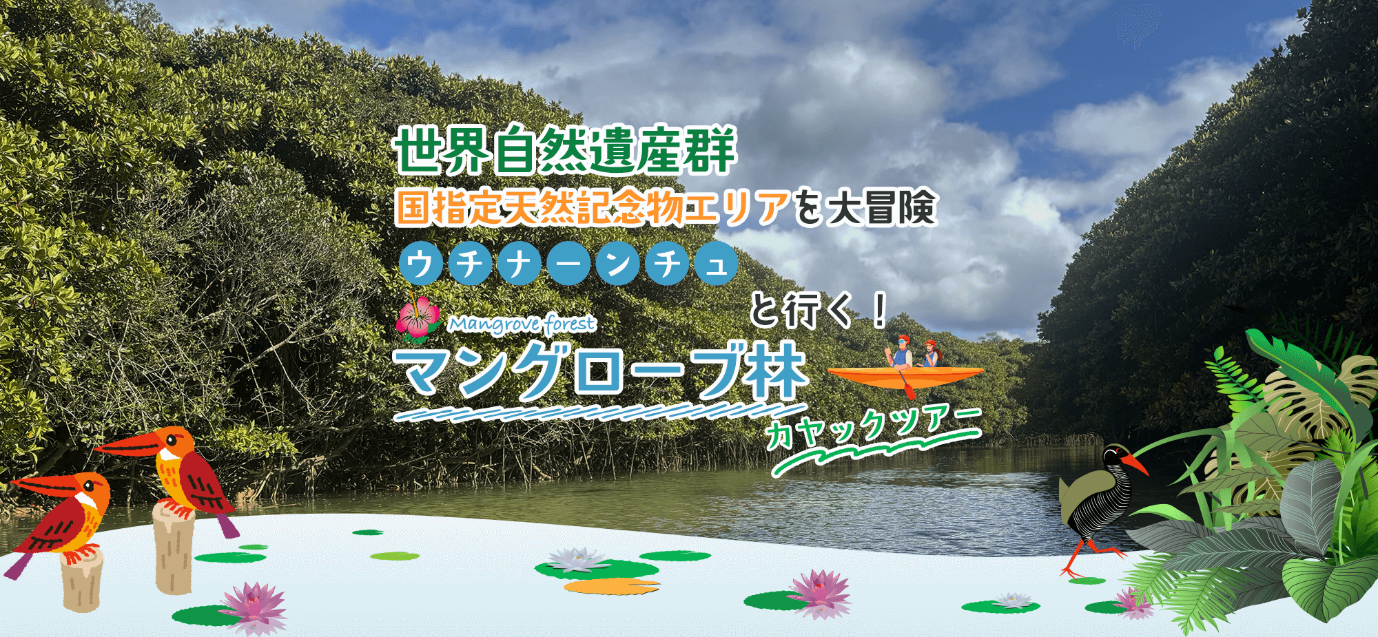 ウチナーンチュと行く！マングローブ林カヤックツアー